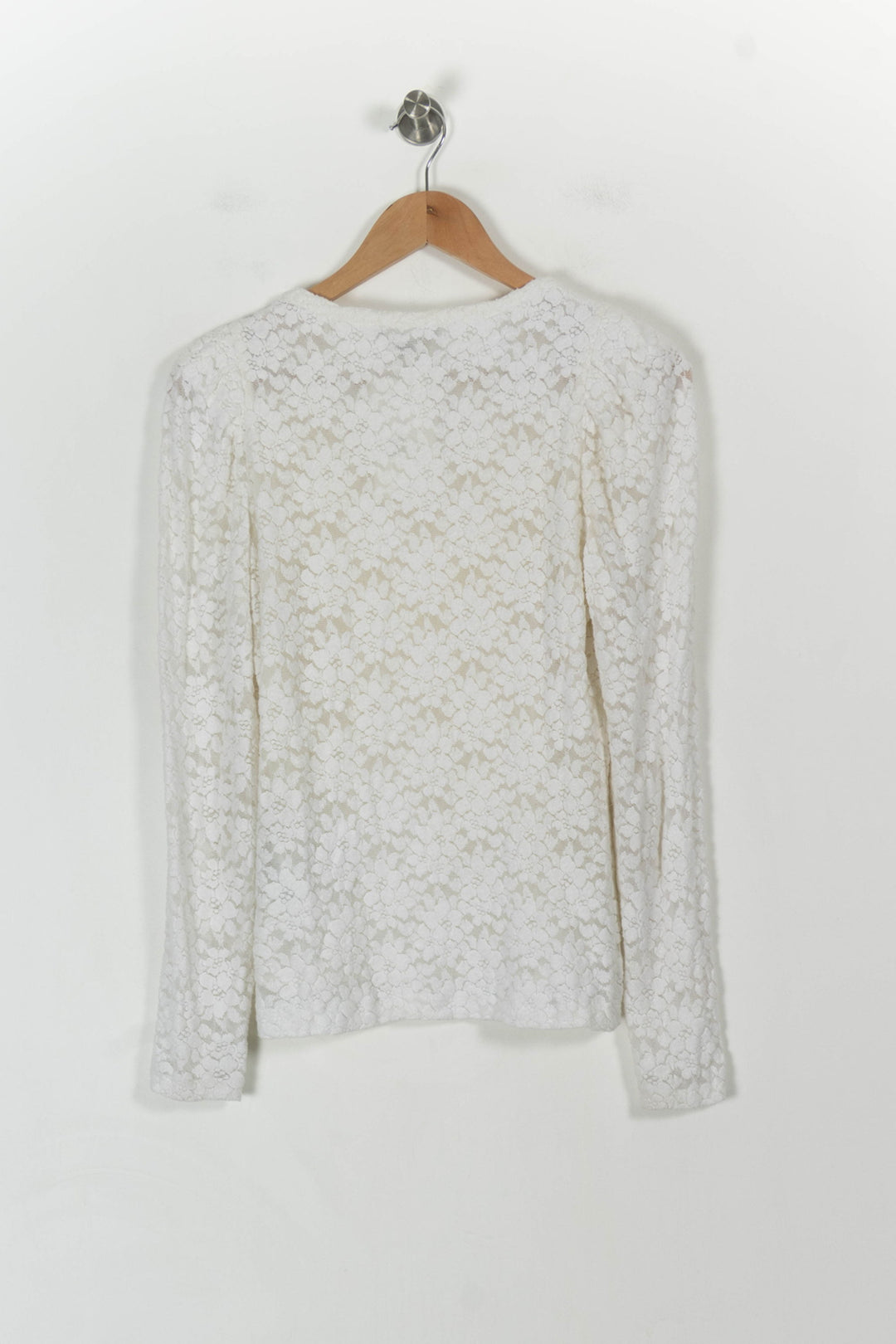 Blouse Dentelle Blanche - Taille M/38 de la marque Maje | PARAD93594 - Vendu par Paradigme - Image 4
