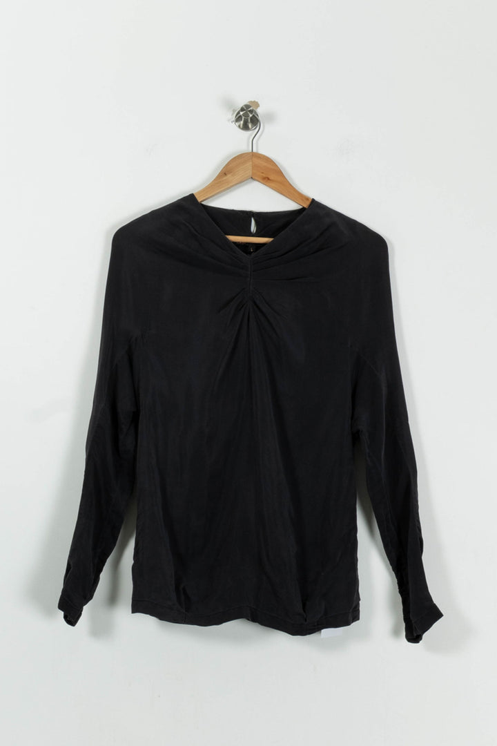 Blouse Noire - Taille S/36 de la marque Maje | PARAD93598 - Vendu par Paradigme - Image 2