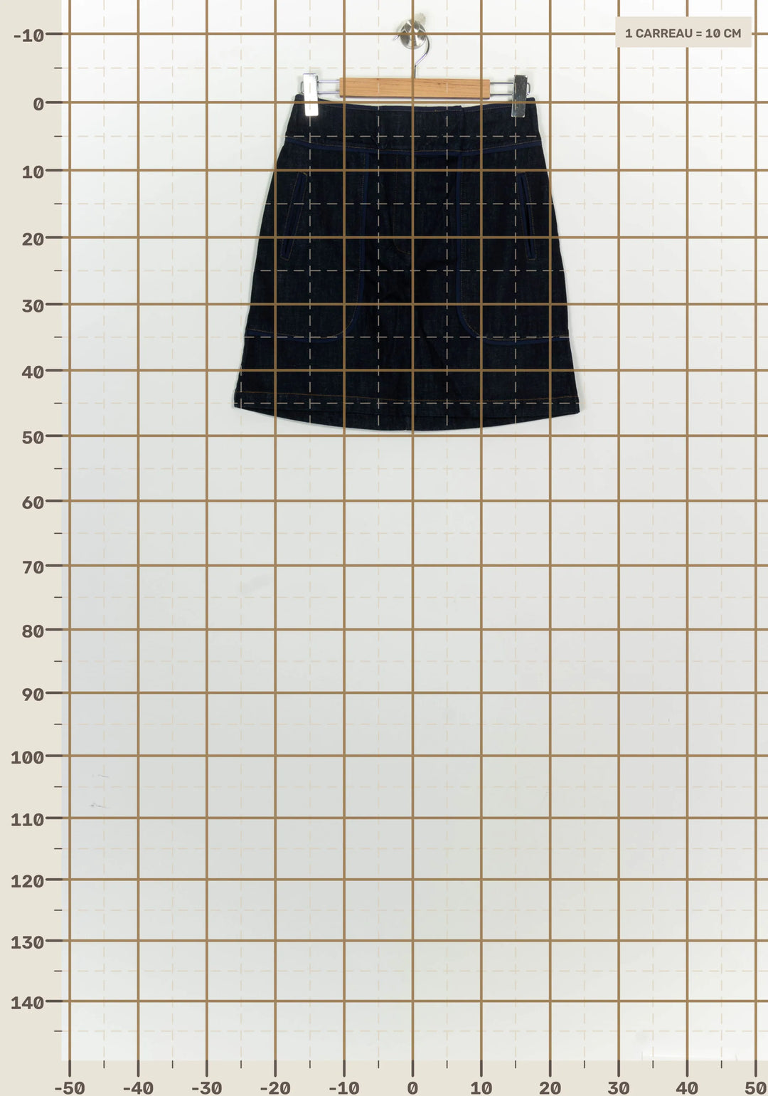 Jupe en Jean Bleue - Taille M/38 de la marque Kookai | PARAD93618 - Vendu par Paradigme - Image 4