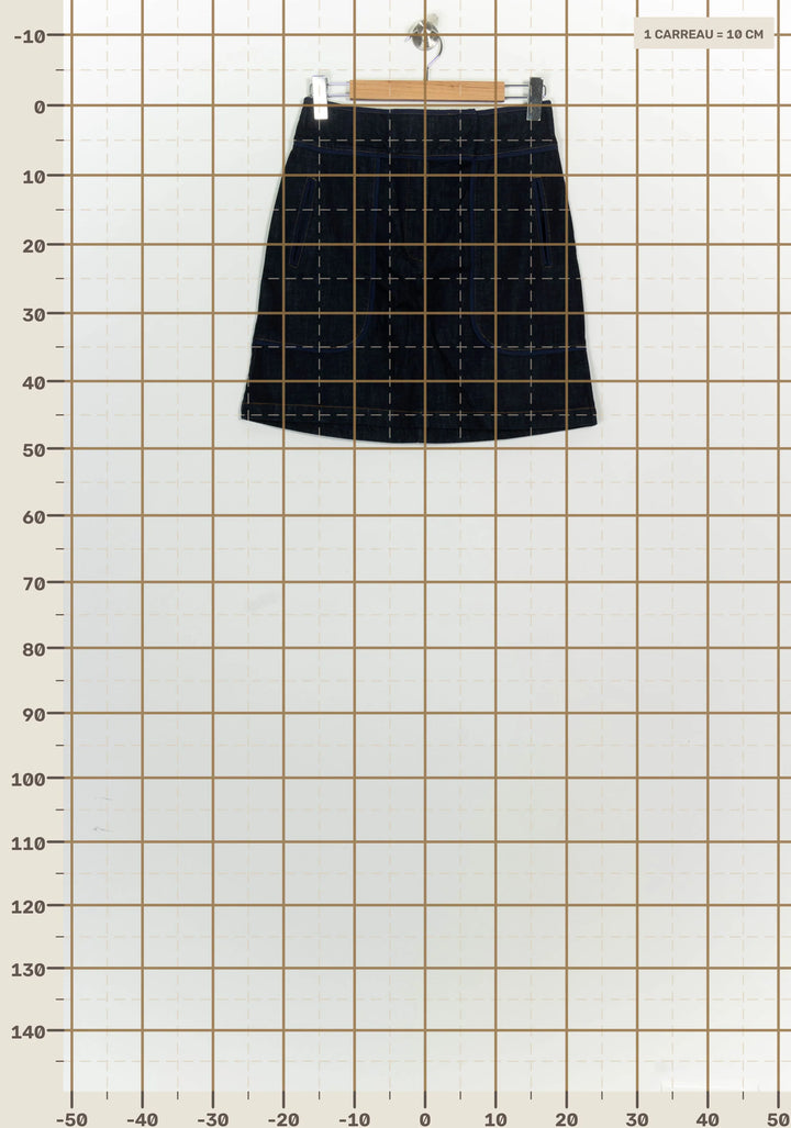 Jupe en Jean Bleue - Taille M/38 de la marque Kookai | PARAD93618 - Vendu par Paradigme - Image 4