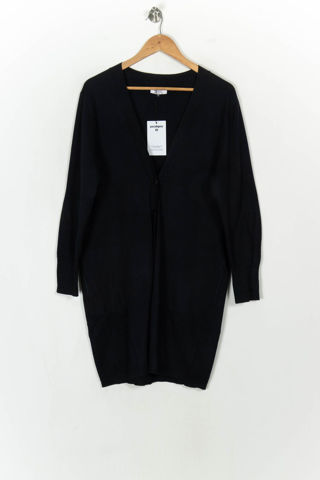 Cardigan Long Noir - Taille M/38 de la marque Galeries Lafayette | PARAD93630 - Vendu par Paradigme - Image 2