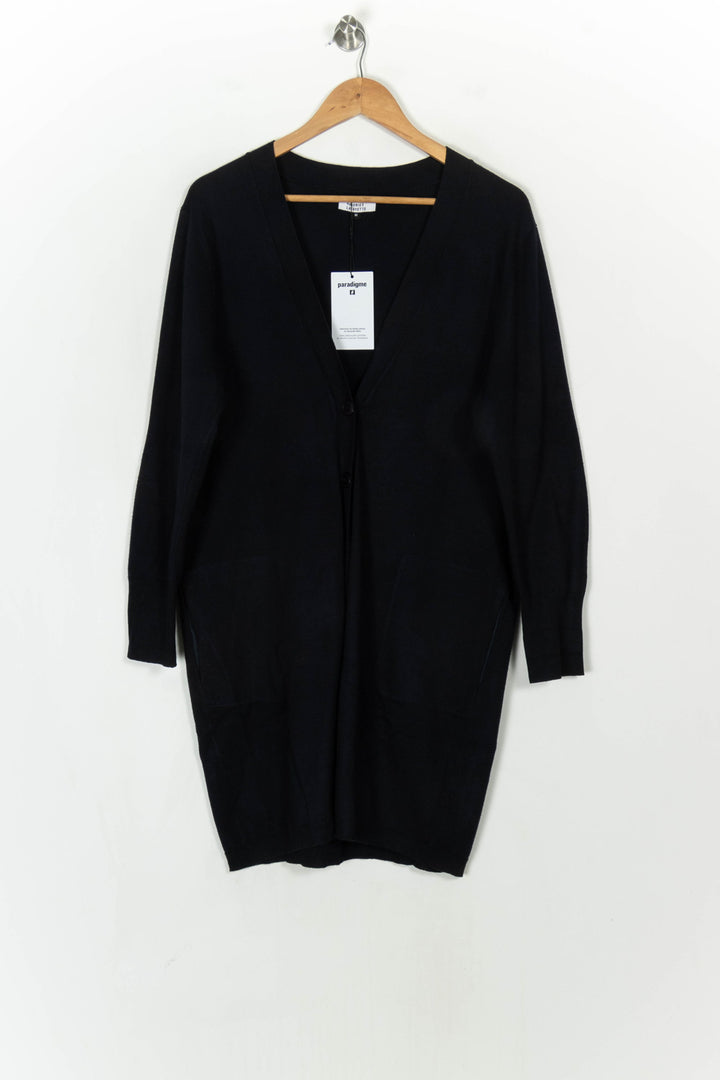 Cardigan Long Noir - Taille M/38 de la marque Galeries Lafayette | PARAD93630 - Vendu par Paradigme - Image 2