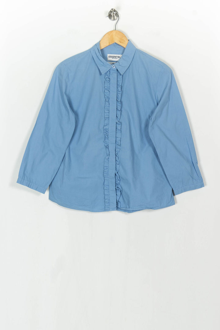 Chemise À Volants Bleue - Taille M/38 de la marque Essentiel Antwerp | PARAD93631 - Vendu par Paradigme - Image 2