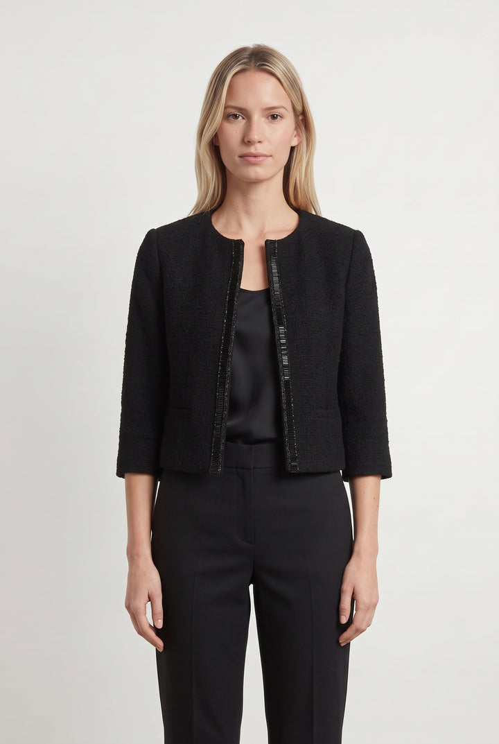 Veste Courte Noire - Taille S/36 de la marque Maison 123 | PARAD93640 - Vendu par Paradigme - Image 1