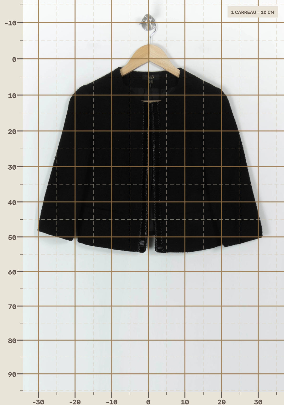 Veste Courte Noire - Taille S/36 de la marque Maison 123 | PARAD93640 - Vendu par Paradigme - Image 4