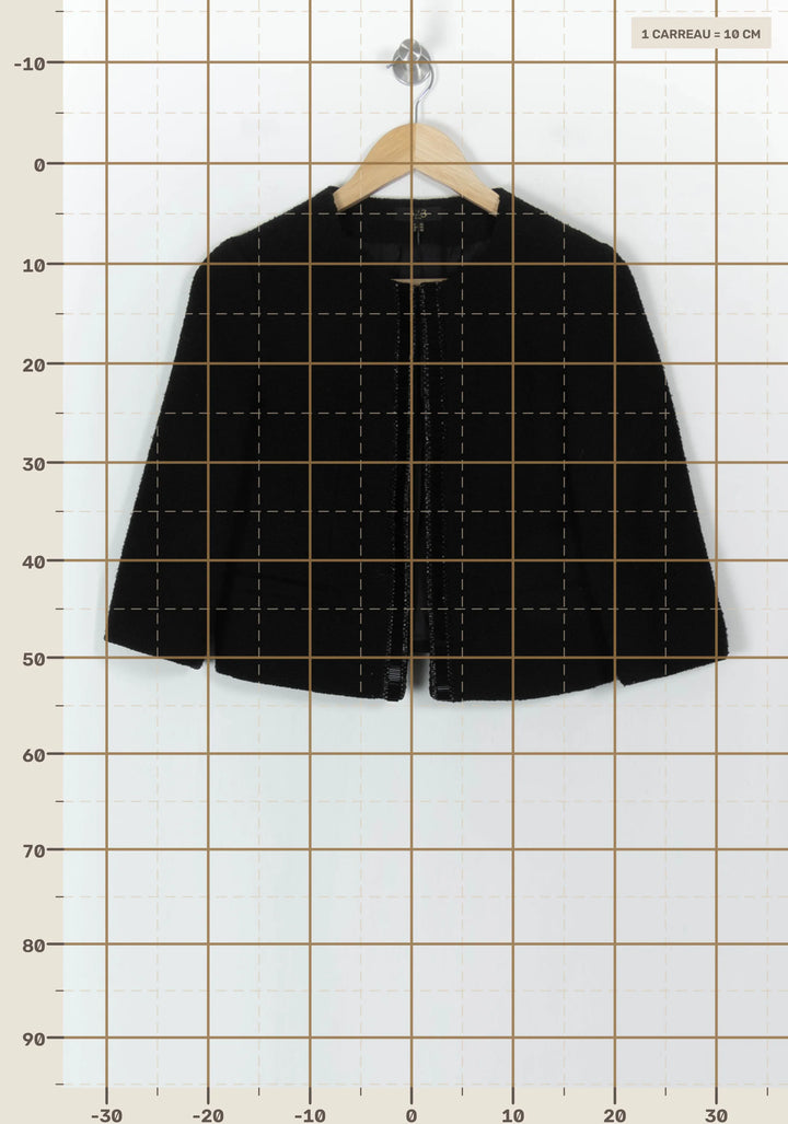 Veste Courte Noire - Taille S/36 de la marque Maison 123 | PARAD93640 - Vendu par Paradigme - Image 4