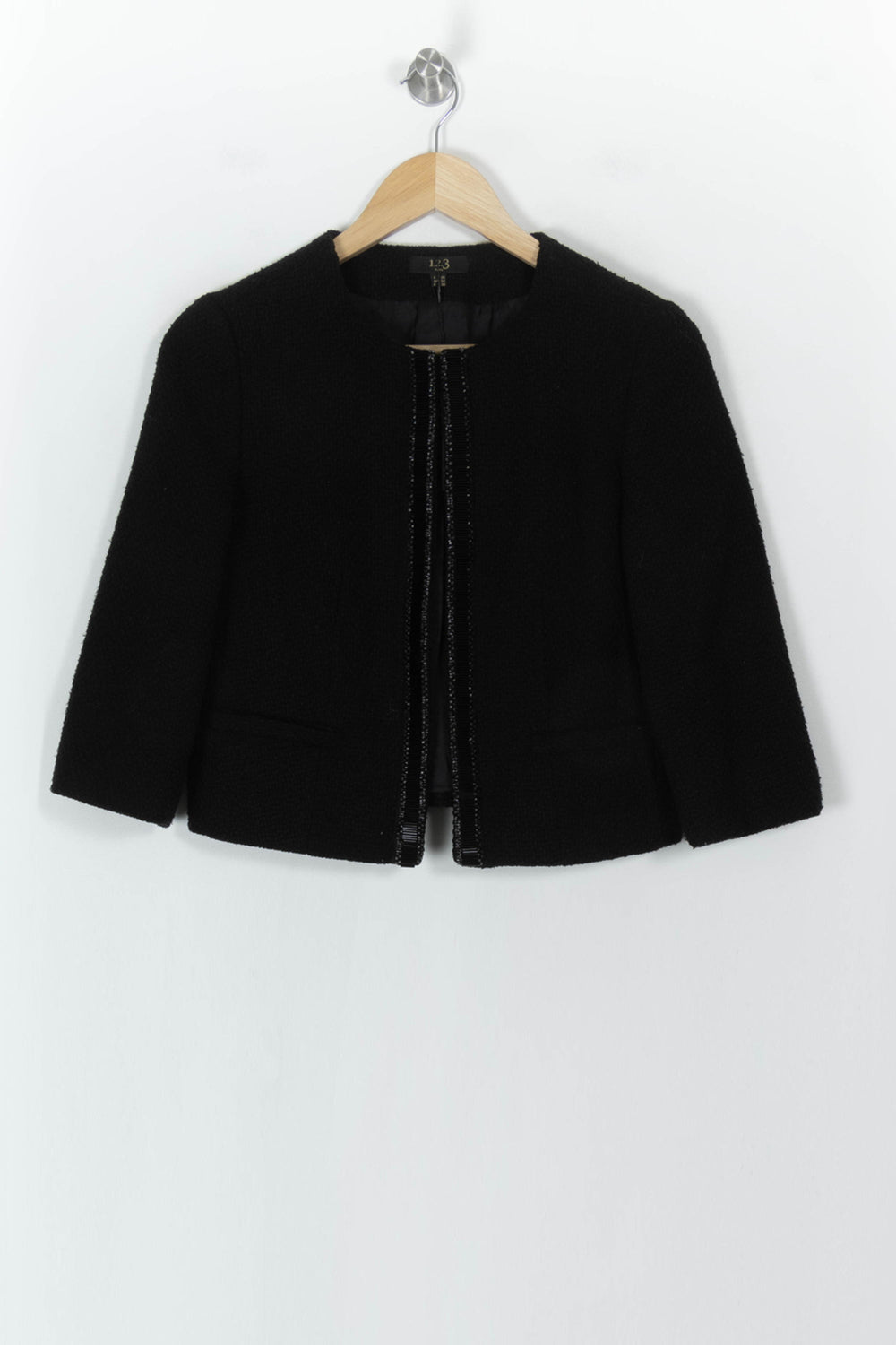 Veste Courte Noire - Taille S/36 de la marque Maison 123 | PARAD93640 - Vendu par Paradigme - Image 2