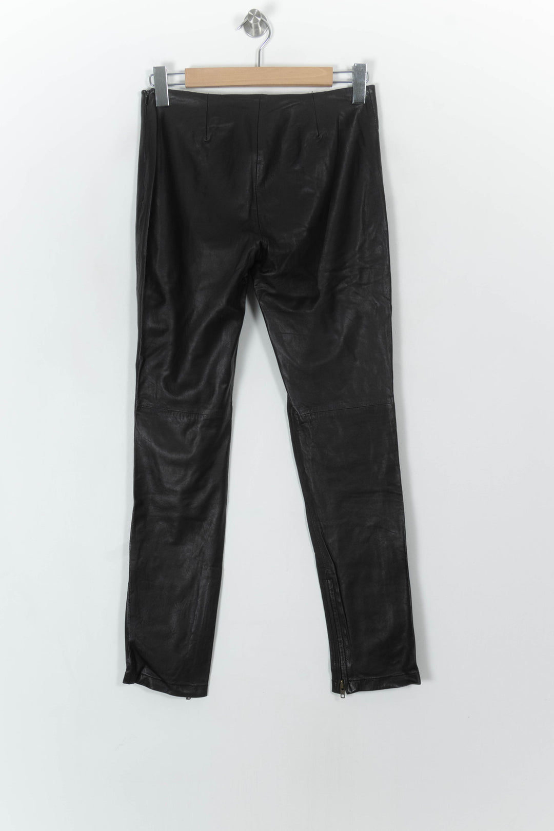 Pantalon Cuir Noir - Taille L/40 de la marque Sandro | PARAD93649 - Vendu par Paradigme - Image 5