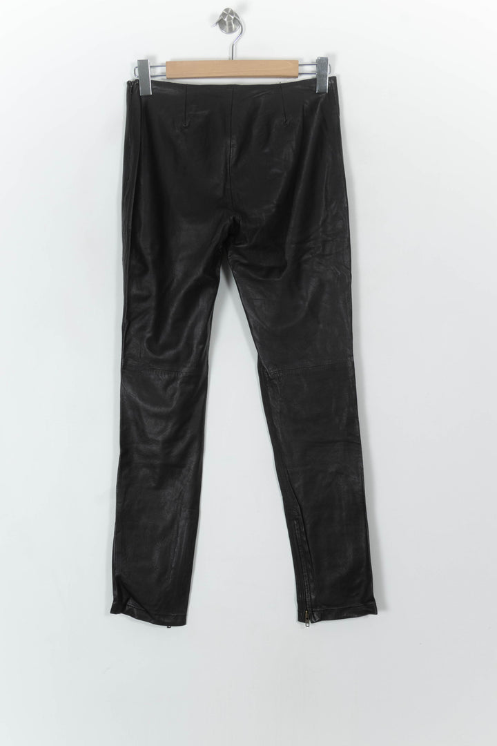 Pantalon Cuir Noir - Taille L/40 de la marque Sandro | PARAD93649 - Vendu par Paradigme - Image 5