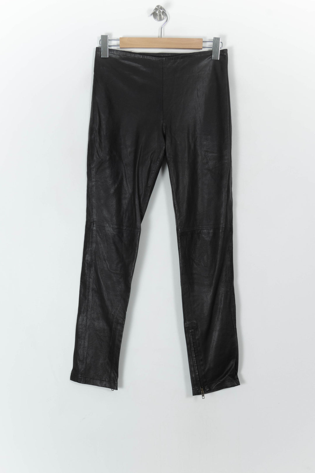 Pantalon Cuir Noir - Taille L/40 de la marque Sandro | PARAD93649 - Vendu par Paradigme - Image 2