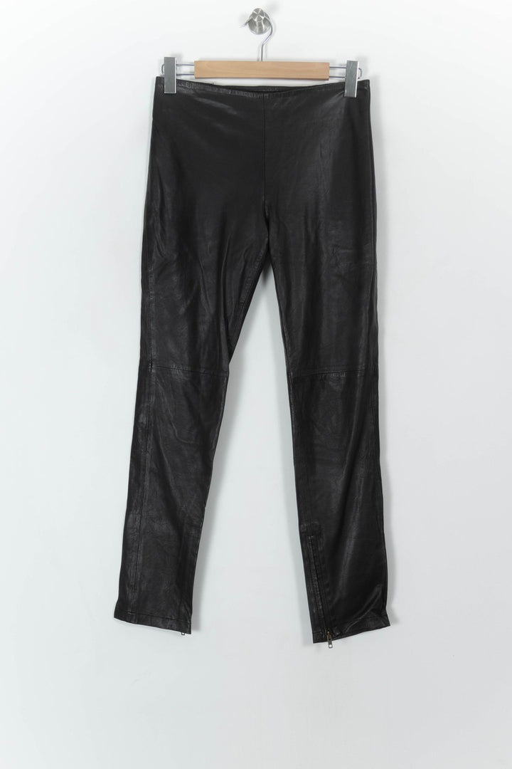 Pantalon Cuir Noir - Taille L/40 de la marque Sandro | PARAD93649 - Vendu par Paradigme - Image 2