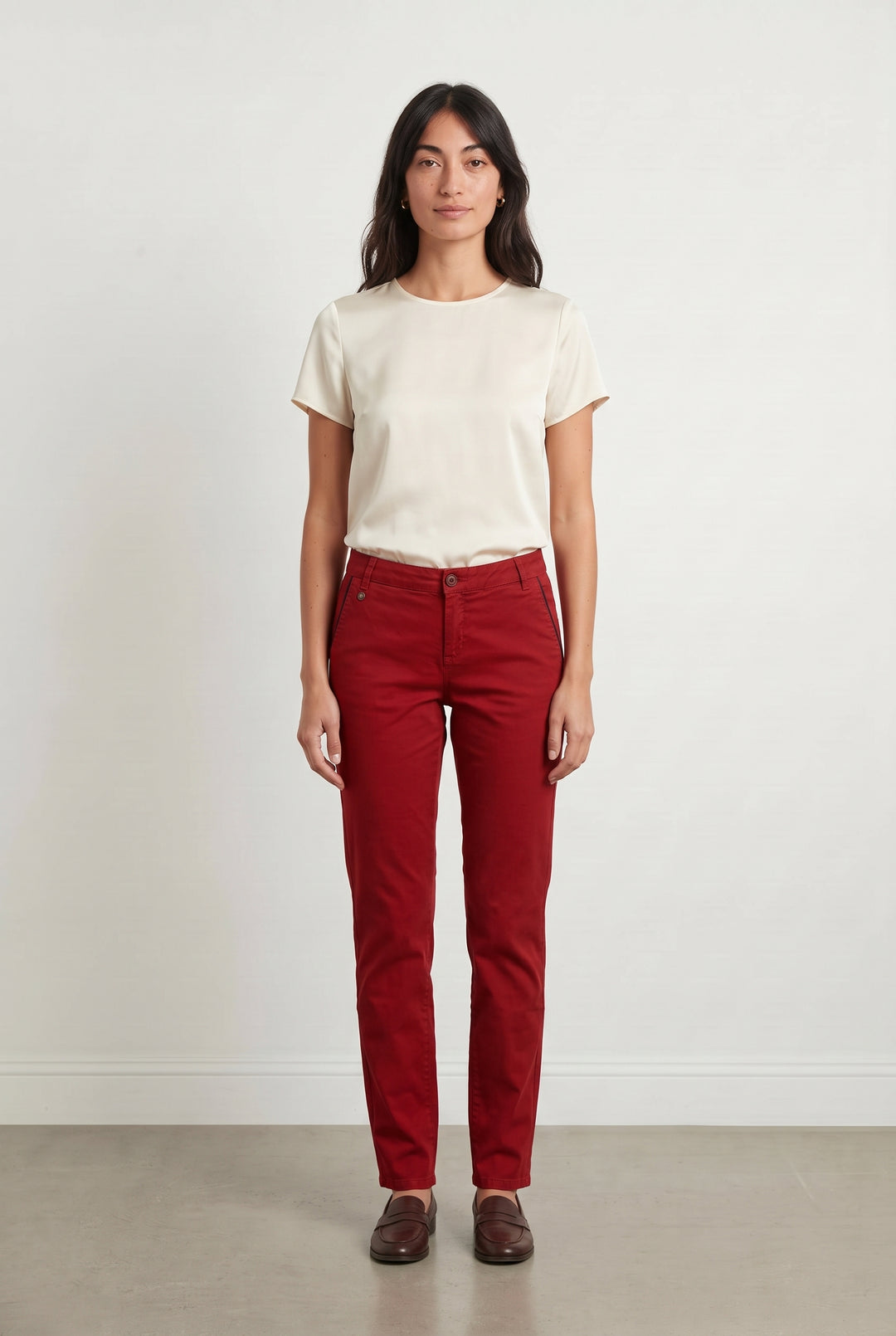 Pantalon Rouge - Taille S/36 de la marque I.Code | PARAD93661 - Vendu par Paradigme - Image 1