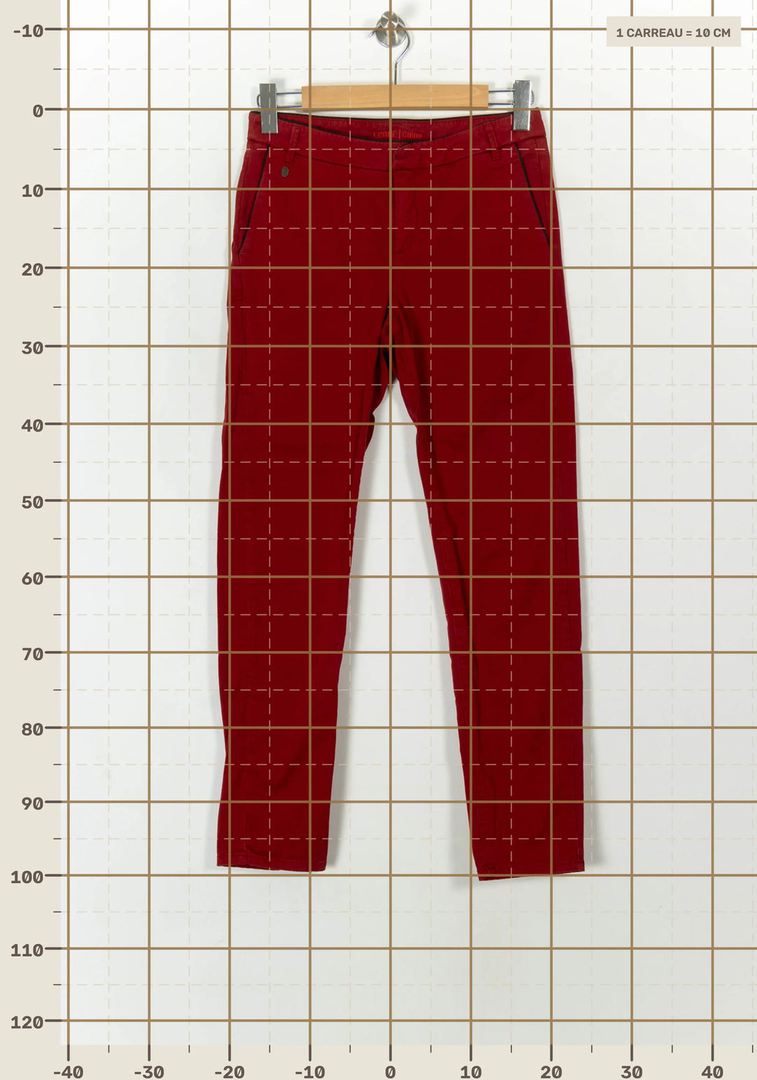 Pantalon Rouge - Taille S/36 de la marque I.Code | PARAD93661 - Vendu par Paradigme - Image 4