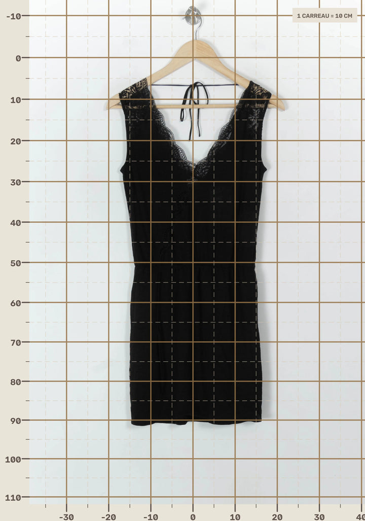 Robe Courte Noire - Taille S/36 de la marque Sandro | PARAD93669 - Vendu par Paradigme - Image 4