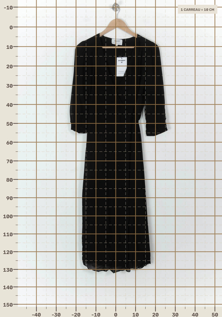 Robe Longue Noire - Taille M/38 de la marque Sud express | PARAD93670 - Vendu par Paradigme - Image 4
