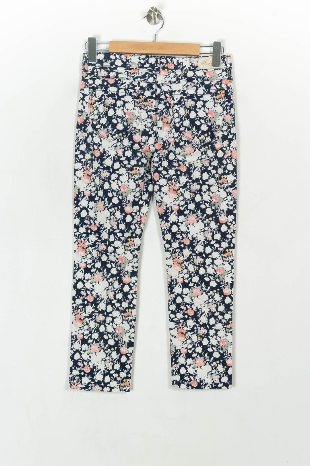 Pantalon Bleu Marine et Blanc - Taille M/38 de la marque Max Mara | PARAD93672 - Vendu par Paradigme - Image 5