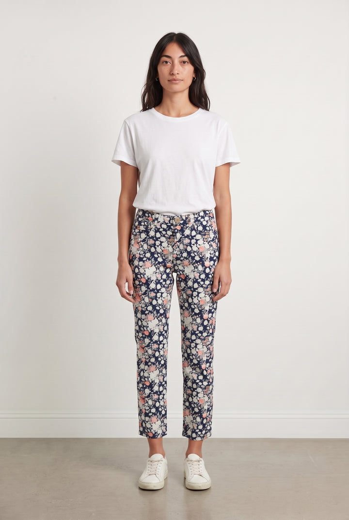 Pantalon Bleu Marine et Blanc - Taille M/38 de la marque Max Mara | PARAD93672 - Vendu par Paradigme - Image 1