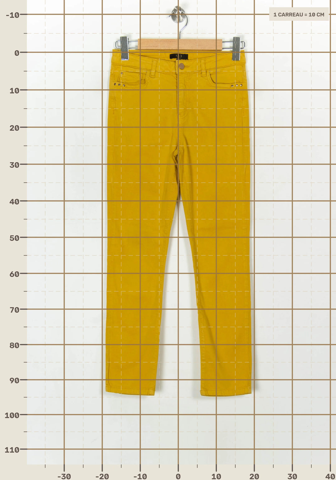 Jean Jaune - Taille M/38 de la marque Maison 123 | PARAD93673 - Vendu par Paradigme - Image 4