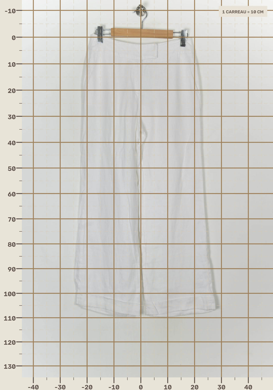 Pantalon Chino Blanc - Taille XL/42 de la marque Maison 123 | PARAD93678 - Vendu par Paradigme - Image 4