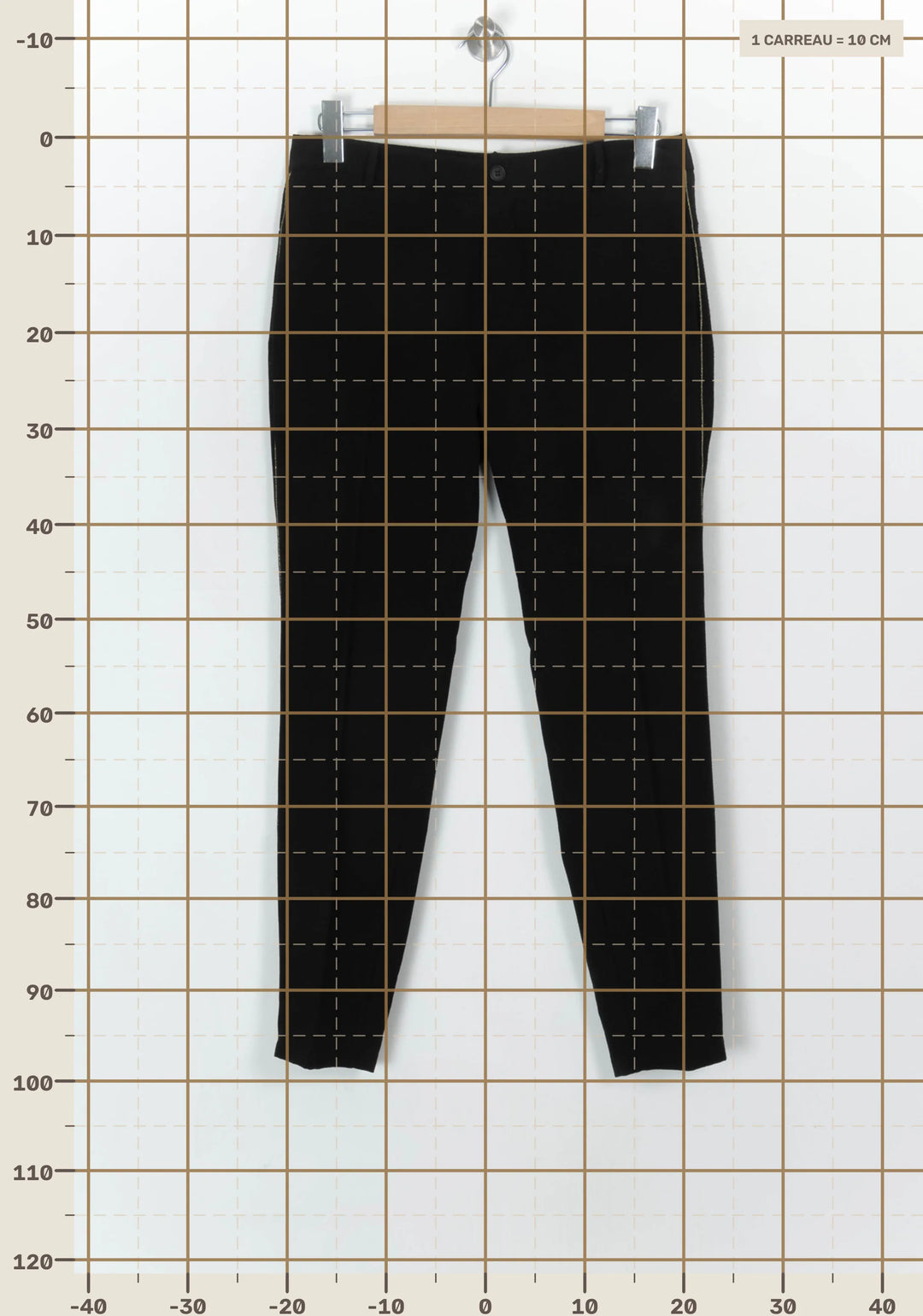 Pantalon Noir - Taille L/40 de la marque La Fée Maraboutée | PARAD93682 - Vendu par Paradigme - Image 4