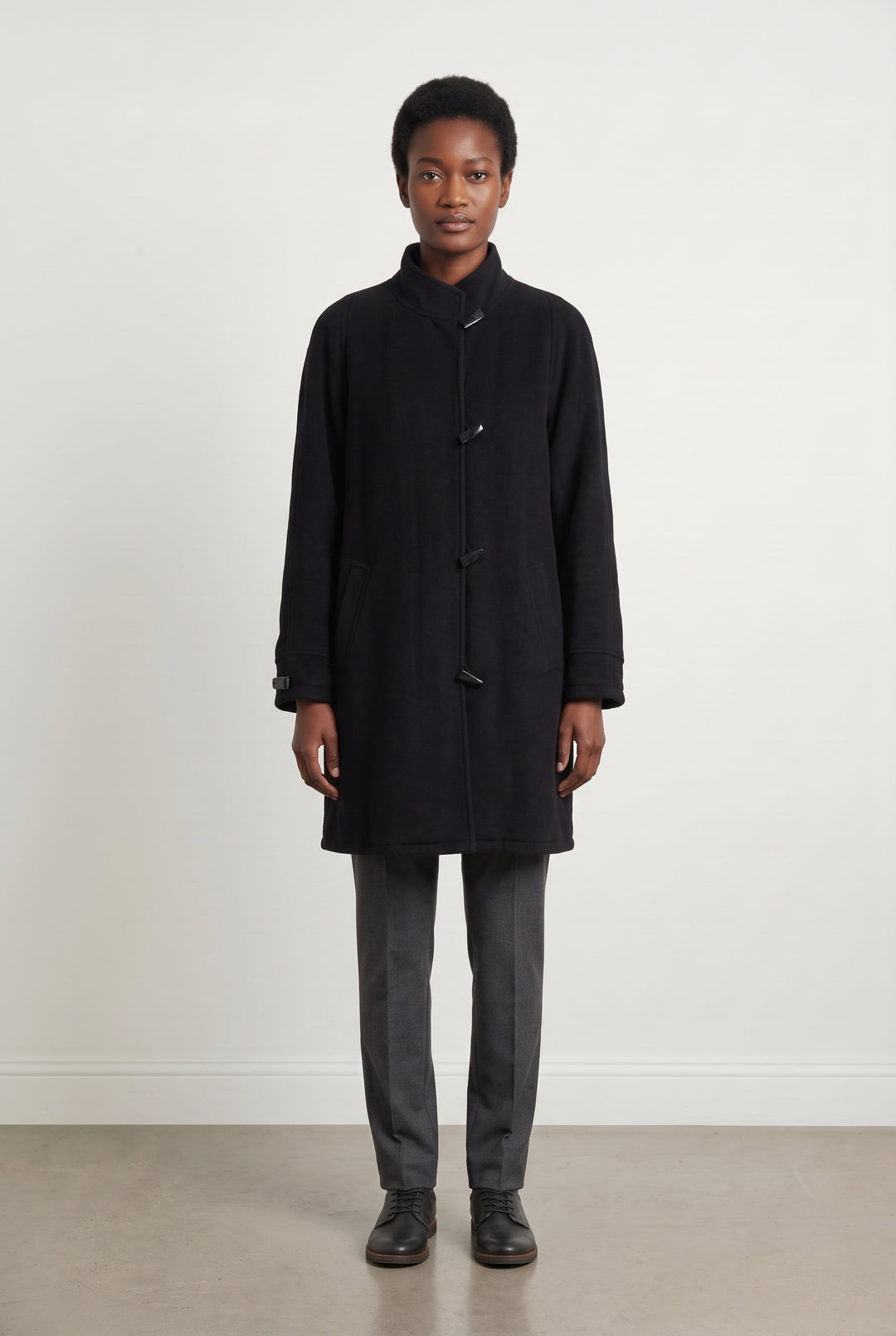 Manteau en laine noir - Taille M/38 de la marque Maison 123 | PARAD93700 - Vendu par Paradigme - Image 1