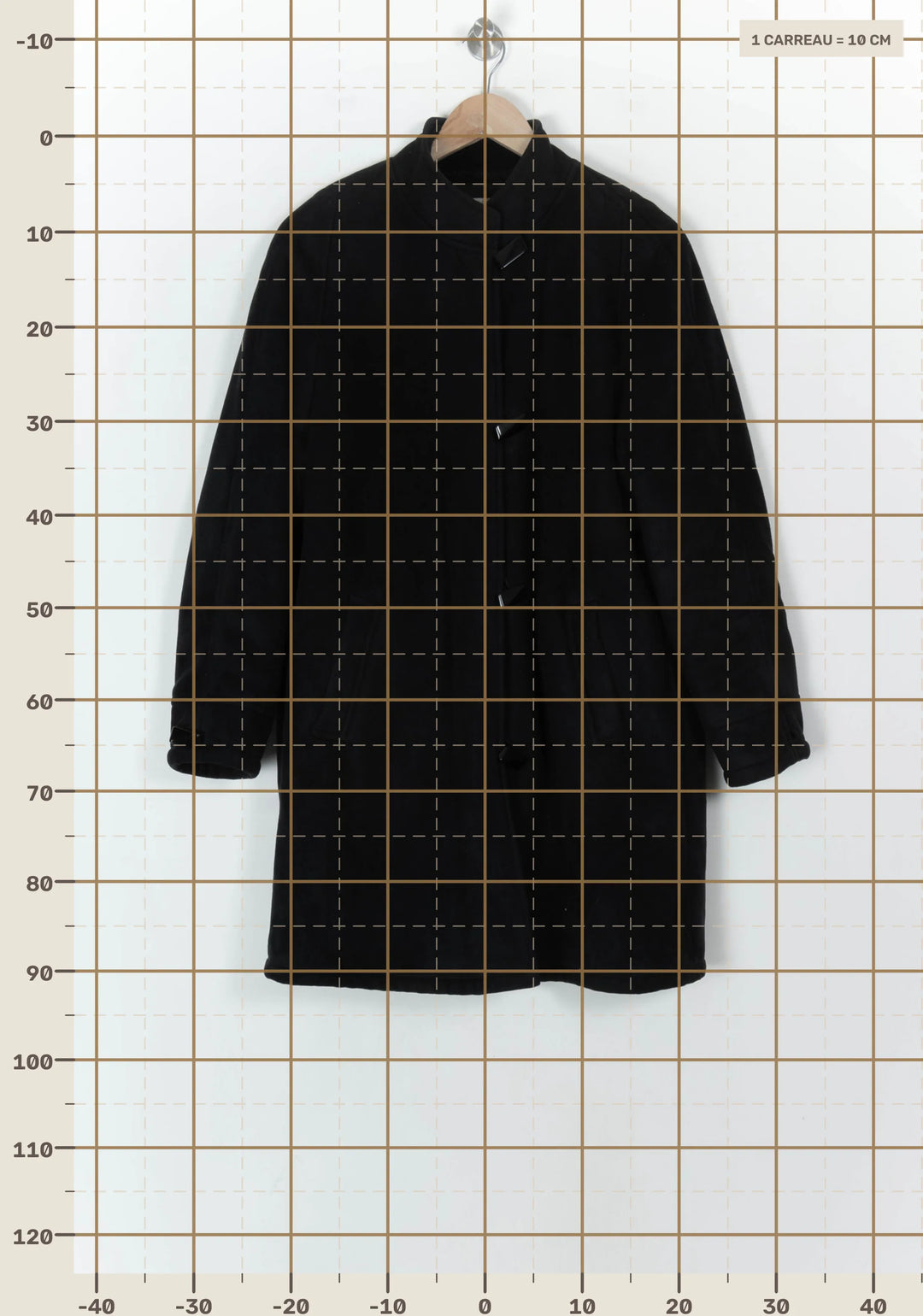 Manteau en laine noir - Taille M/38 de la marque Maison 123 | PARAD93700 - Vendu par Paradigme - Image 4