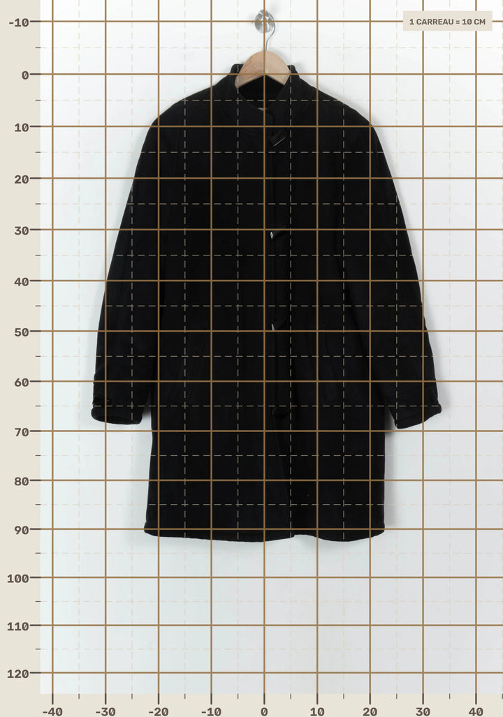Manteau en laine noir - Taille M/38 de la marque Maison 123 | PARAD93700 - Vendu par Paradigme - Image 4
