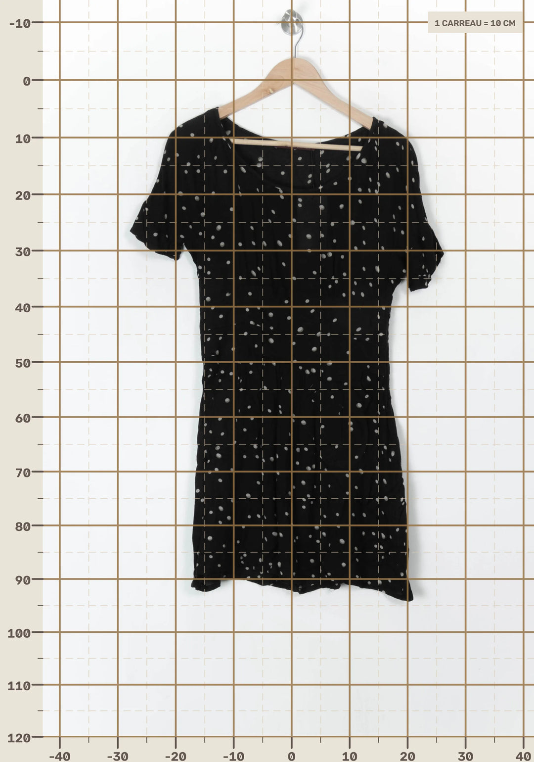 Robe Courte Noire et Blanche - Taille M/38 de la marque Comptoir des Cotonniers | PARAD93704 - Vendu par Paradigme - Image 4