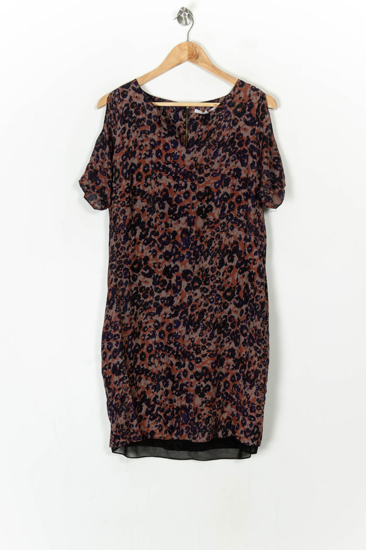 Robe Longue Marron et Noire - Taille XL/42 de la marque Sud express | PARAD93705 - Vendu par Paradigme - Image 2