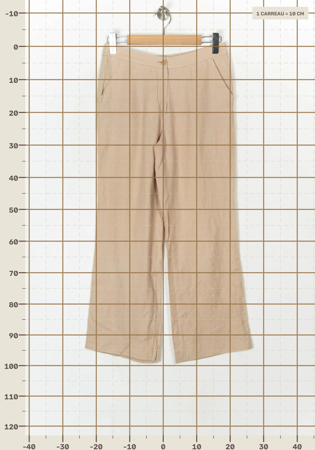 Pantalon Beige - Taille L/40 de la marque Gerard Darel | PARAD93706 - Vendu par Paradigme - Image 4