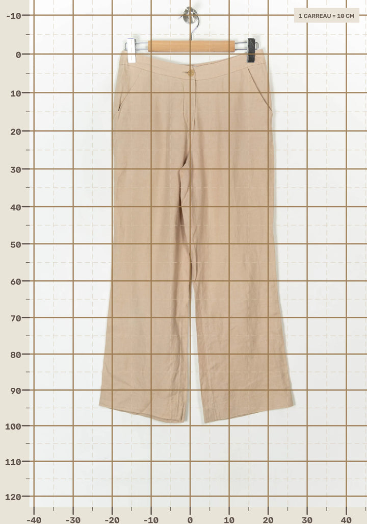 Pantalon Beige - Taille L/40 de la marque Gerard Darel | PARAD93706 - Vendu par Paradigme - Image 4