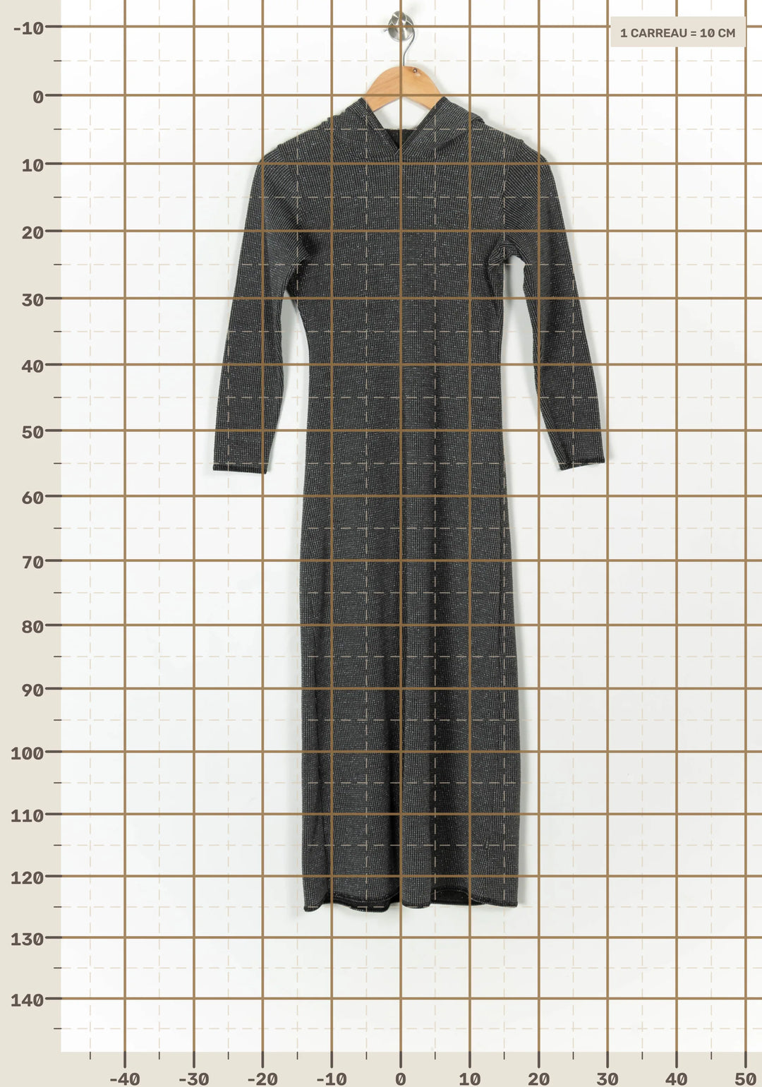 Robe Longue Grise - Taille XS/34 de la marque IKKS | PARAD93707 - Vendu par Paradigme - Image 4
