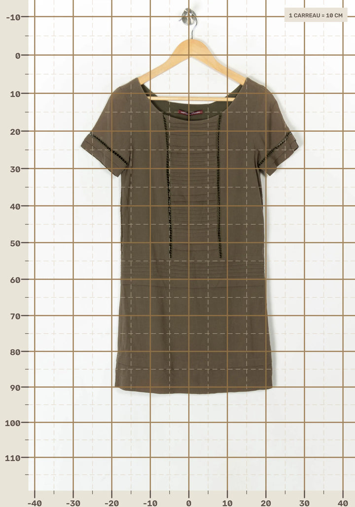 Robe Courte Verte - Taille XS/34 de la marque Comptoir des Cotonniers | PARAD93712 - Vendu par Paradigme - Image 4