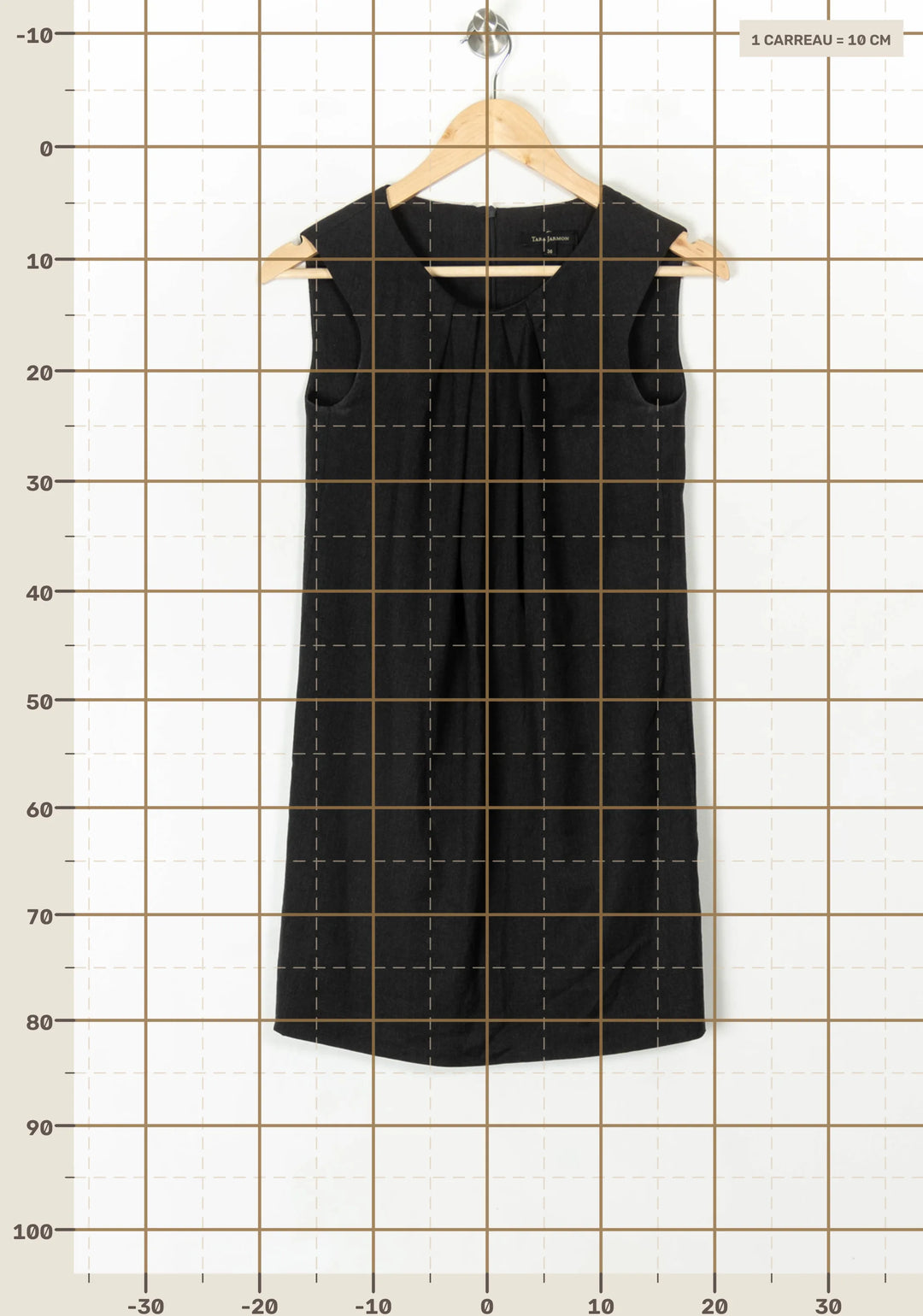 Robe Courte Grise - Taille S/36 de la marque Tara Jarmon | PARAD93713 - Vendu par Paradigme - Image 4
