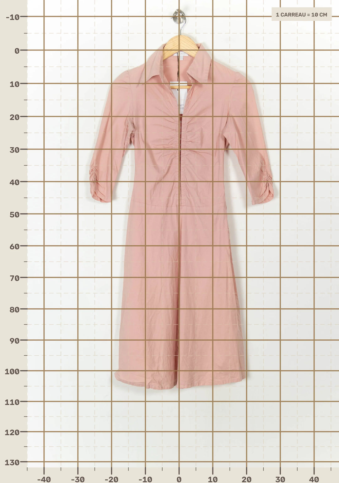 Robe Chemisier Rose - Taille S/36 de la marque Kookai | PARAD93718 - Vendu par Paradigme - Image 4