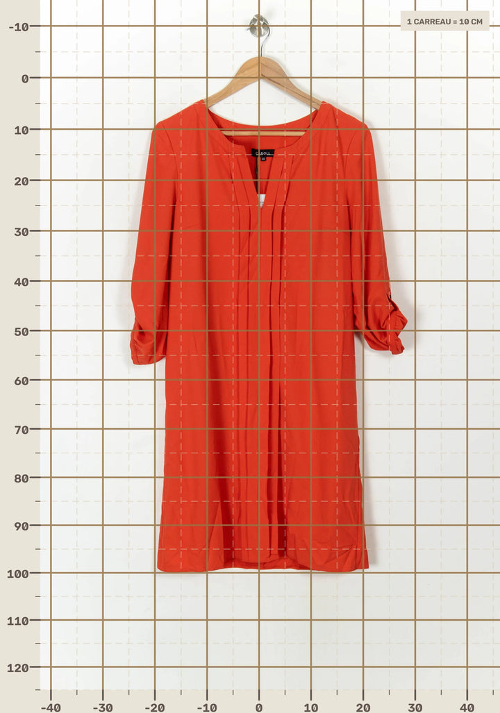 Robe Rouge - Taille L/40 de la marque Caroll | PARAD93719 - Vendu par Paradigme - Image 4