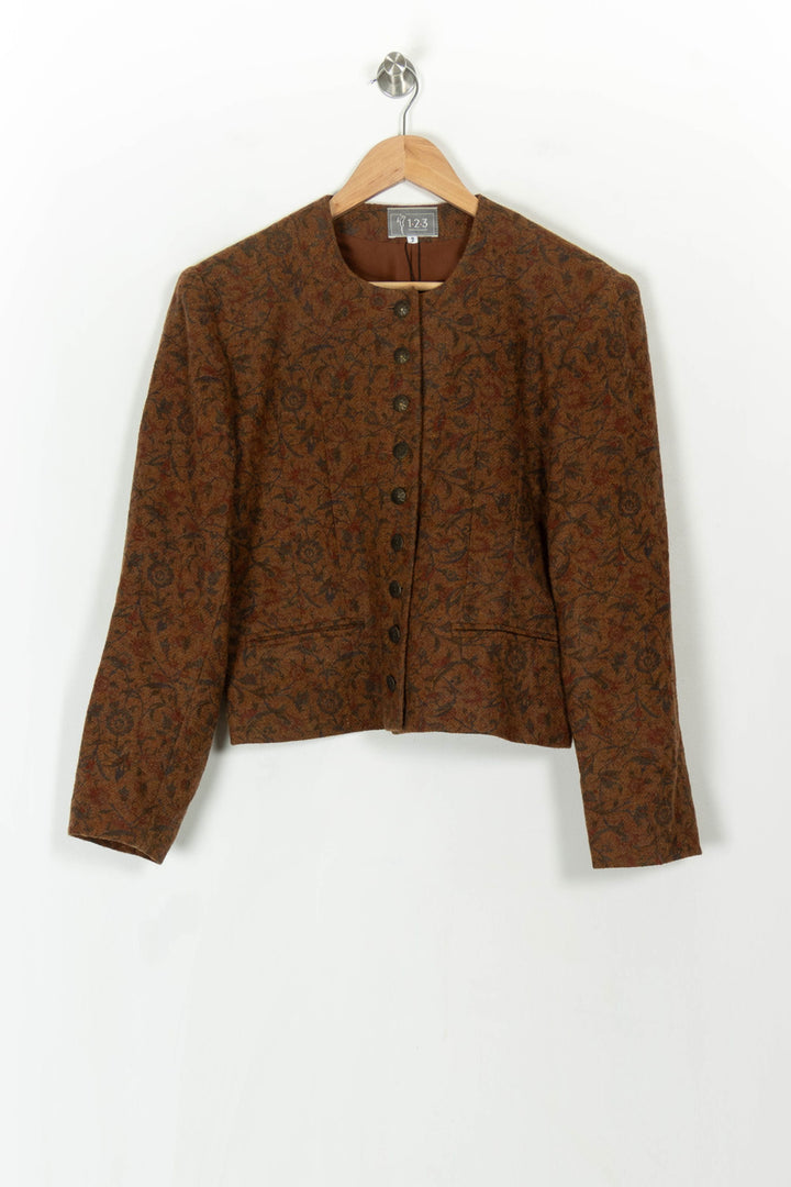 Veste Courte Marron - Taille M/38 de la marque Maison 123 | PARAD93720 - Vendu par Paradigme - Image 2