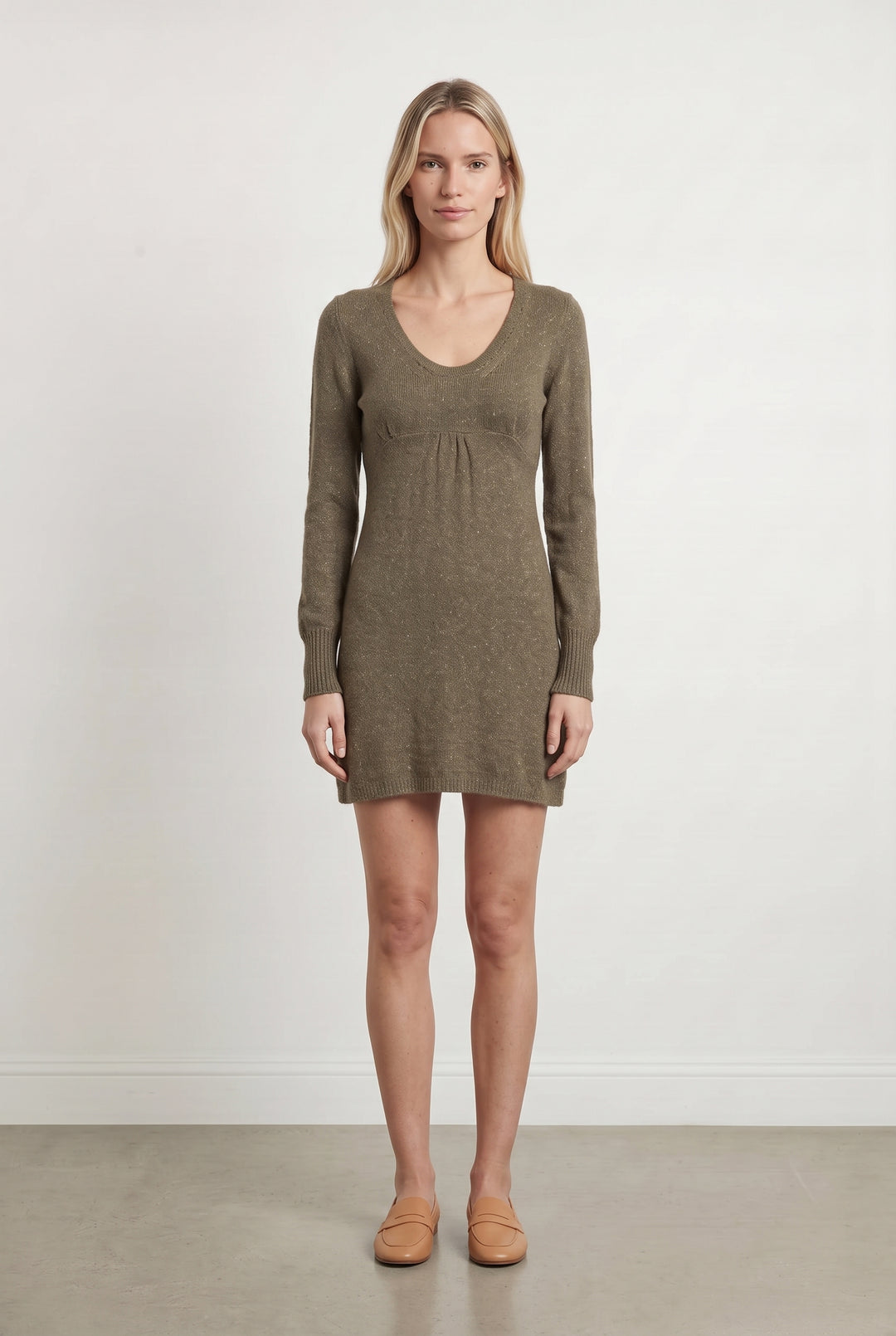 Robe Pull Kaki - Taille S/36 de la marque IKKS | PARAD93721 - Vendu par Paradigme - Image 1