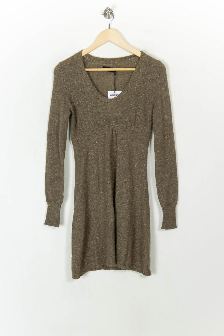 Robe Pull Kaki - Taille S/36 de la marque IKKS | PARAD93721 - Vendu par Paradigme - Image 2