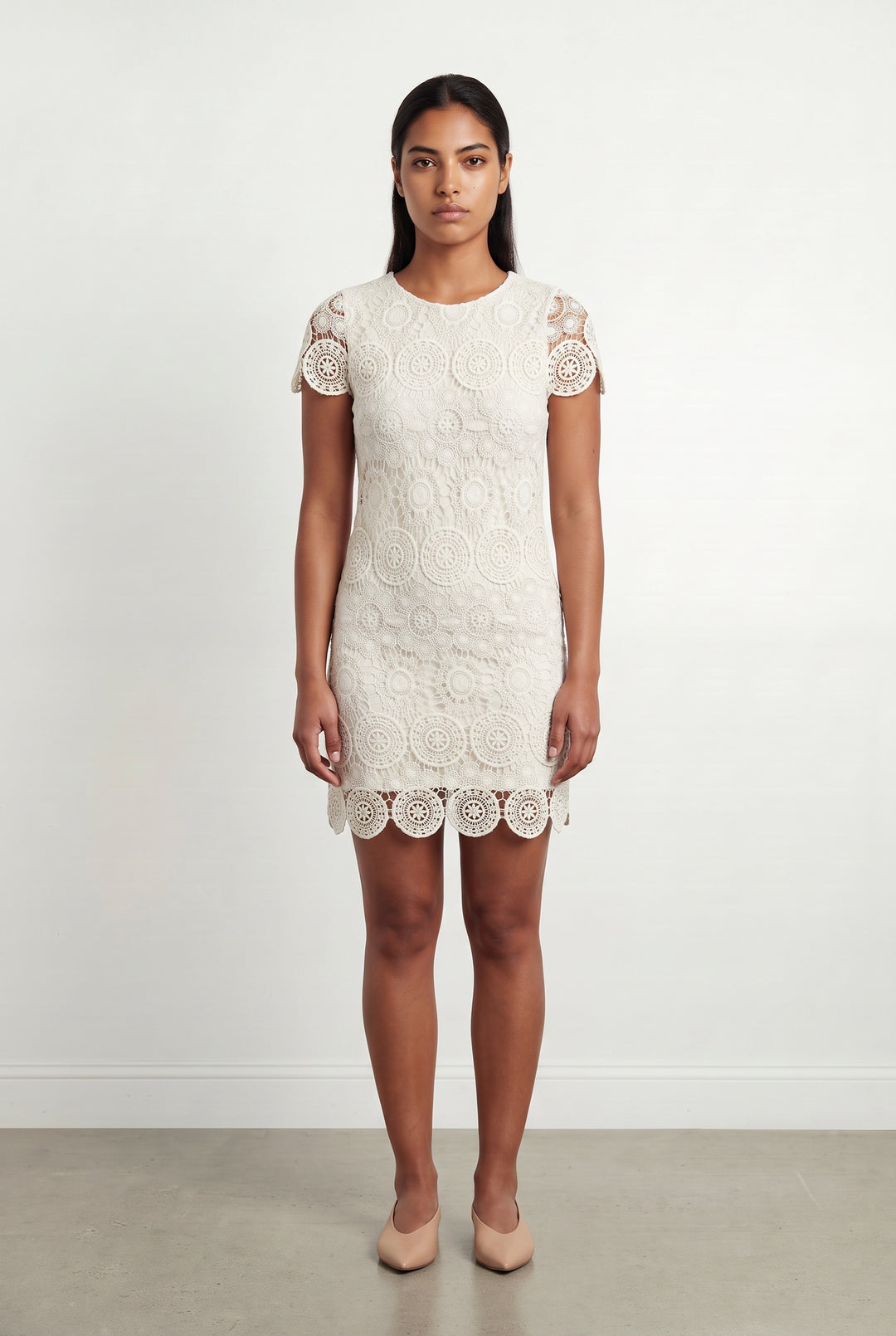 Robe Dentelle Beige - Taille L/40 de la marque Kookai | PARAD93724 - Vendu par Paradigme - Image 1