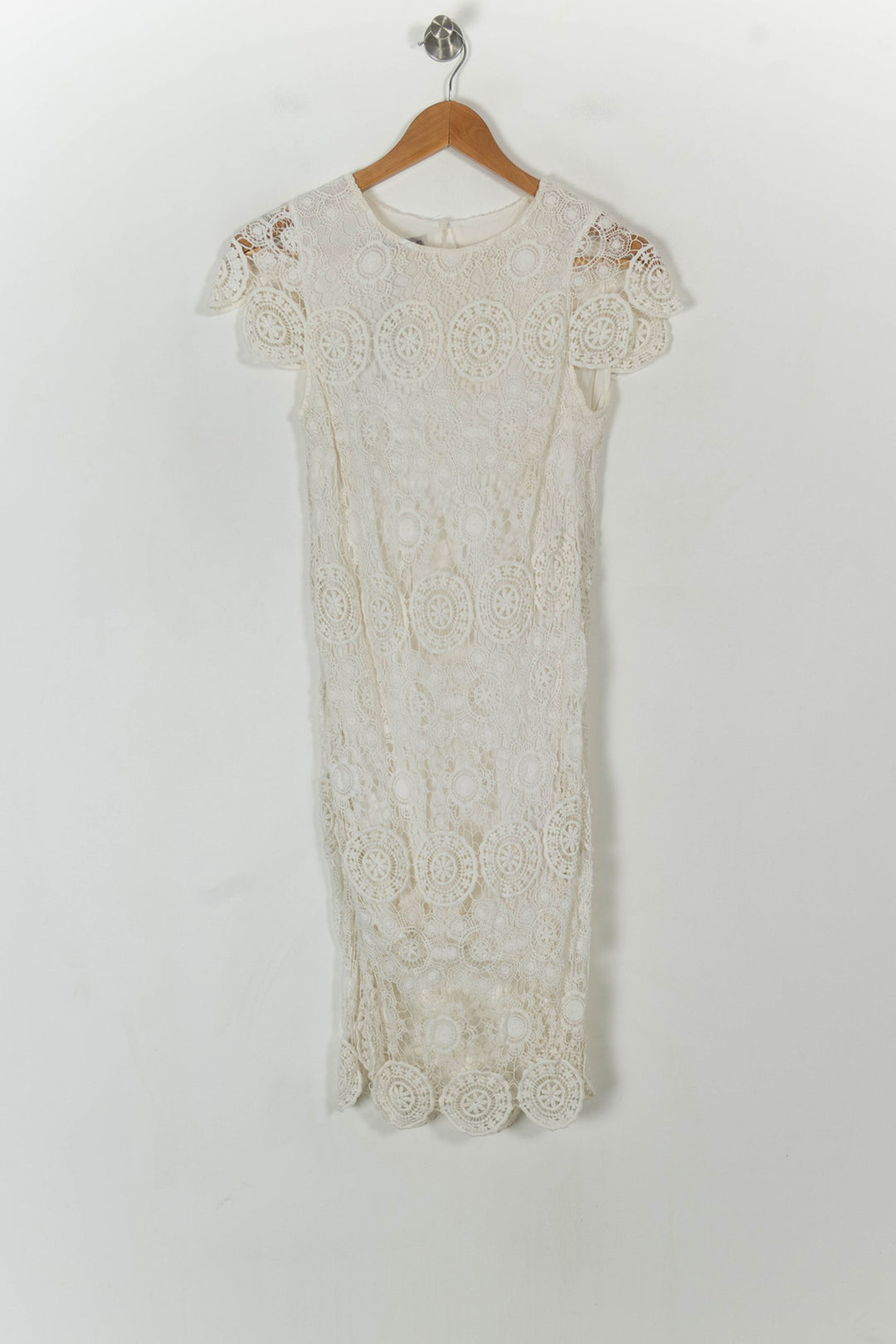 Robe Dentelle Beige - Taille L/40 de la marque Kookai | PARAD93724 - Vendu par Paradigme - Image 2