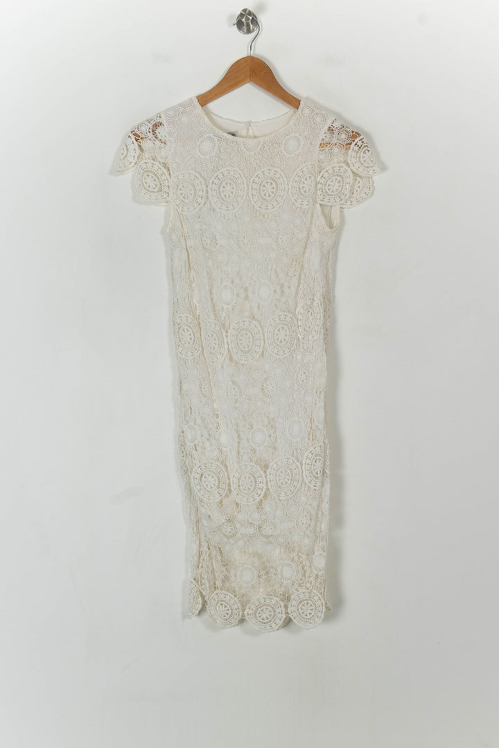 Robe Dentelle Beige - Taille L/40 de la marque Kookai | PARAD93724 - Vendu par Paradigme - Image 2