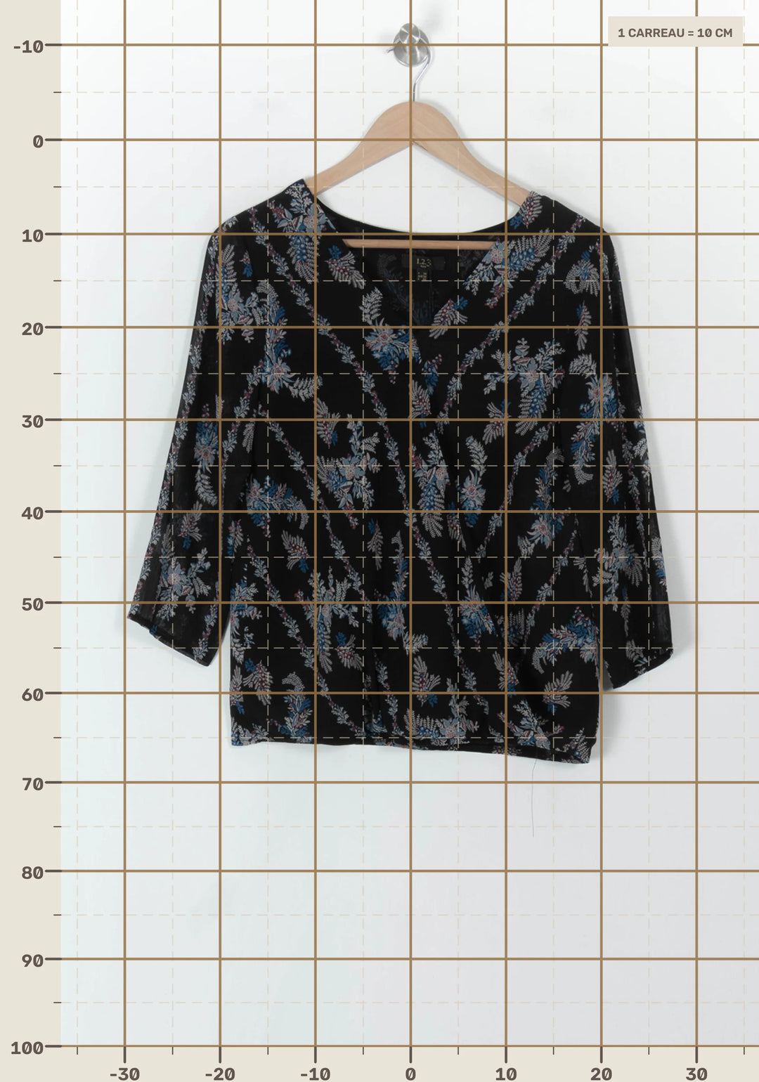 Blouse Noire et Bleue - Taille M/38 de la marque Maison 123 | PARAD93725 - Vendu par Paradigme - Image 4