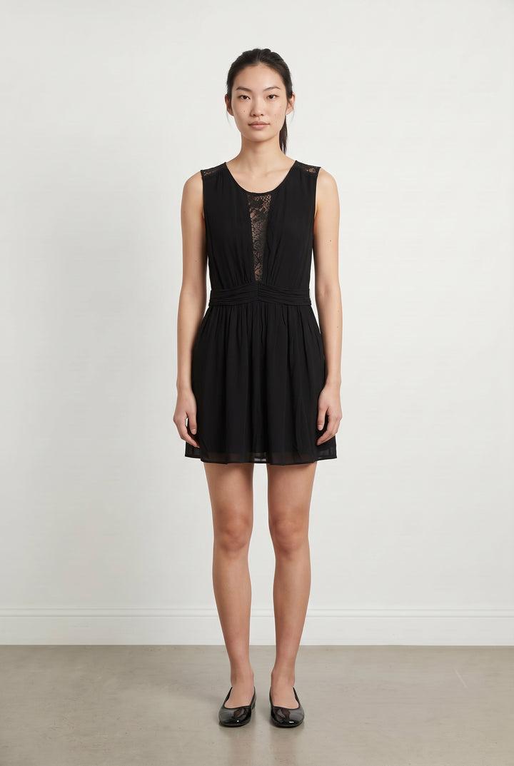 Robe Midi Noire - Taille M/38 de la marque Sandro | PARAD93726 - Vendu par Paradigme - Image 1