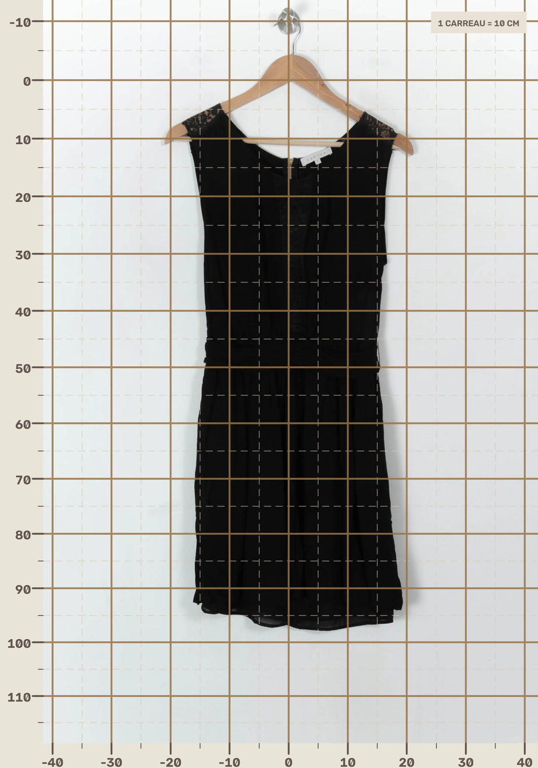 Robe Midi Noire - Taille M/38 de la marque Sandro | PARAD93726 - Vendu par Paradigme - Image 4
