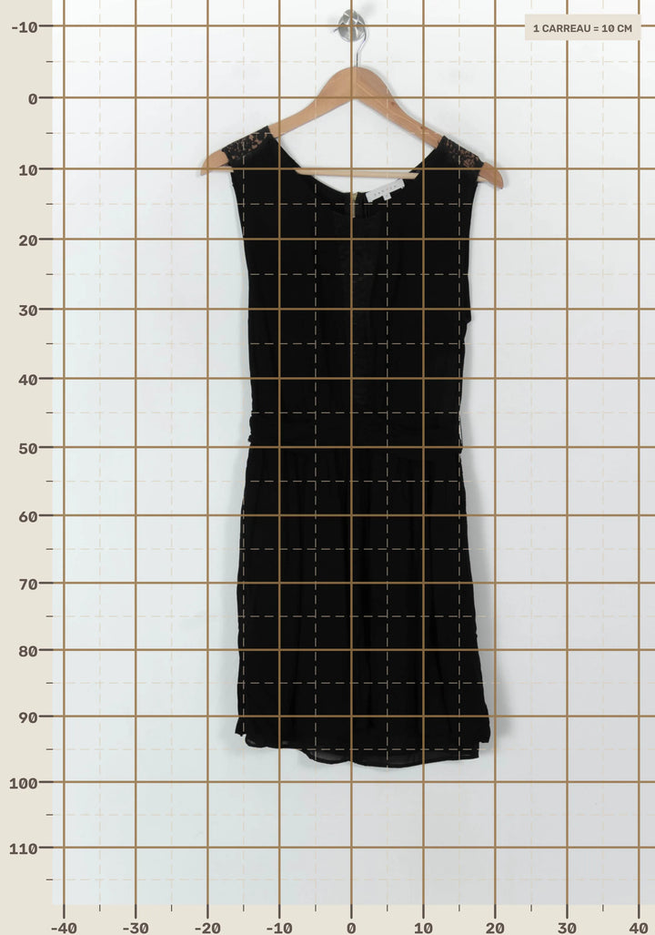 Robe Midi Noire - Taille M/38 de la marque Sandro | PARAD93726 - Vendu par Paradigme - Image 4