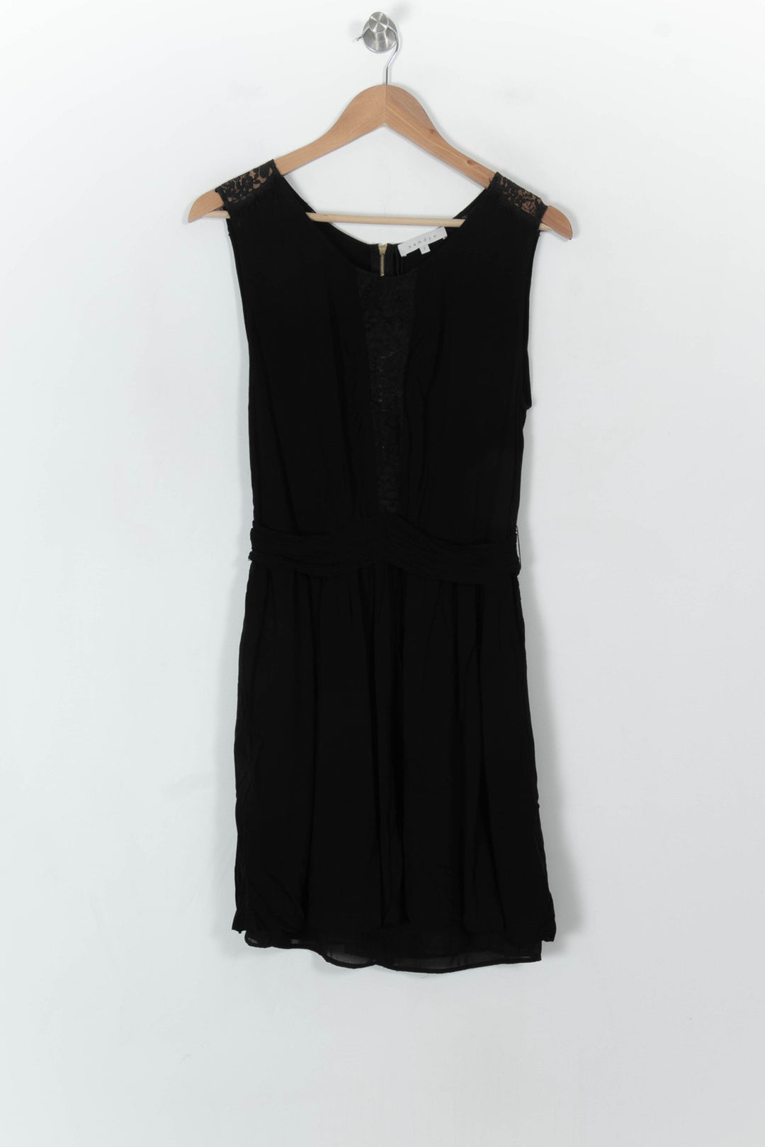 Robe Midi Noire - Taille M/38 de la marque Sandro | PARAD93726 - Vendu par Paradigme - Image 2