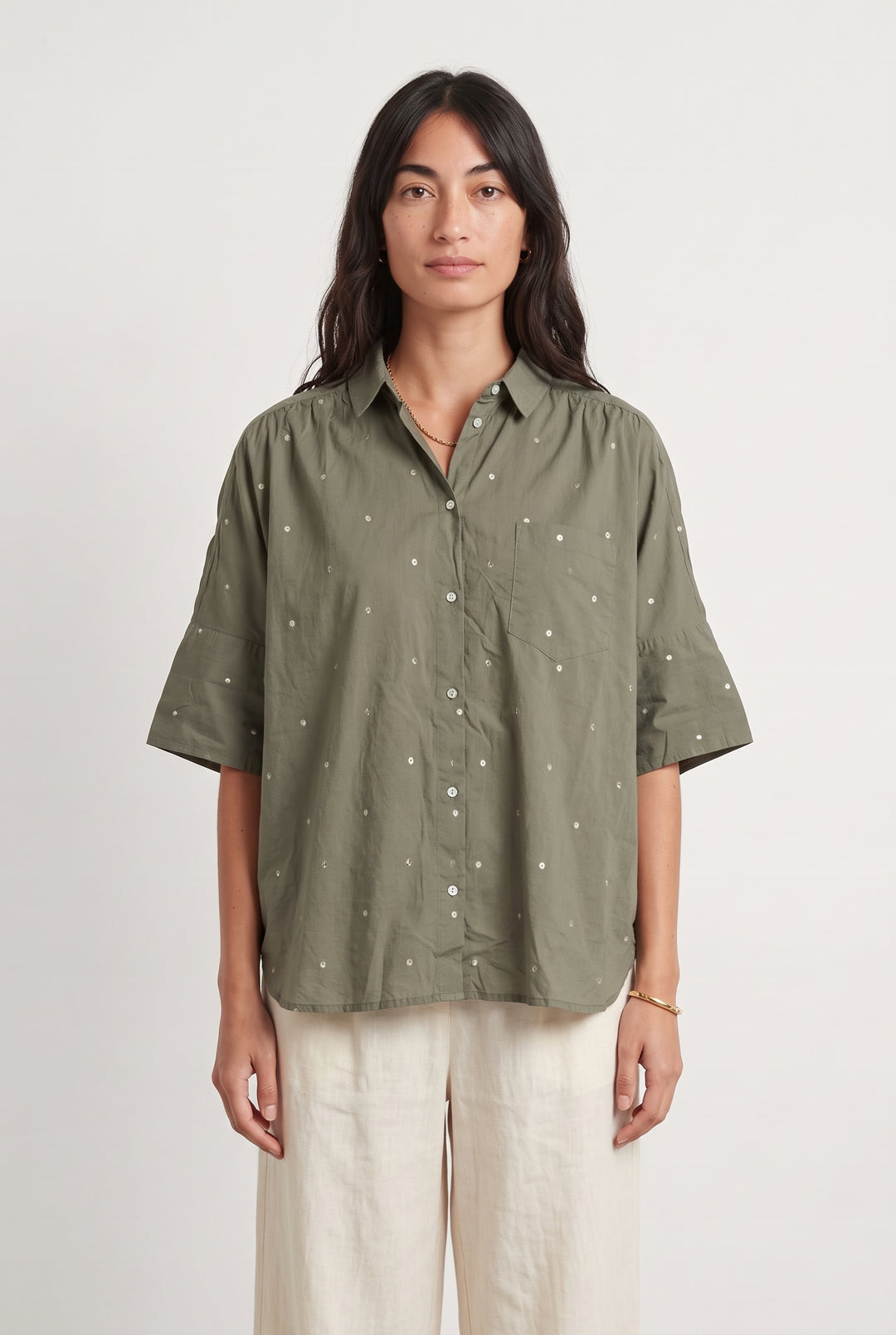 Chemise Verte - Taille M/38 de la marque Sud express | PARAD93727 - Vendu par Paradigme - Image 1