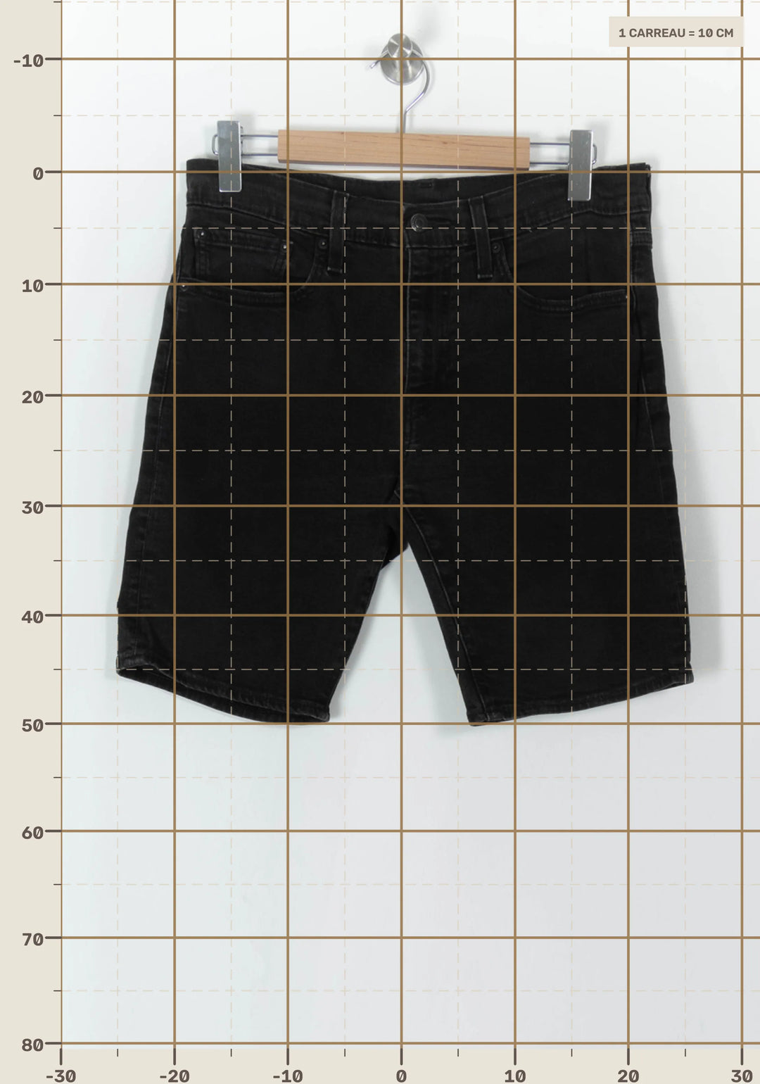 Bermuda Noir - Taille XXS/32 de la marque Levi&