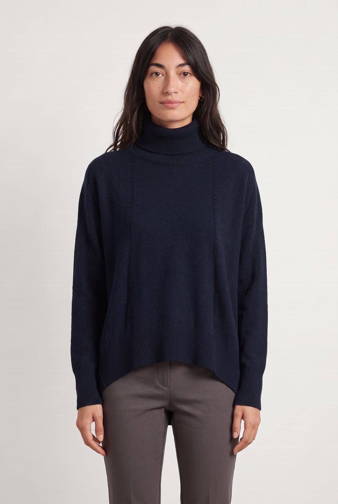 Pull Col Roulé Bleu - Taille M/38 de la marque Caroll | PARAD93740 - Vendu par Paradigme - Image 1